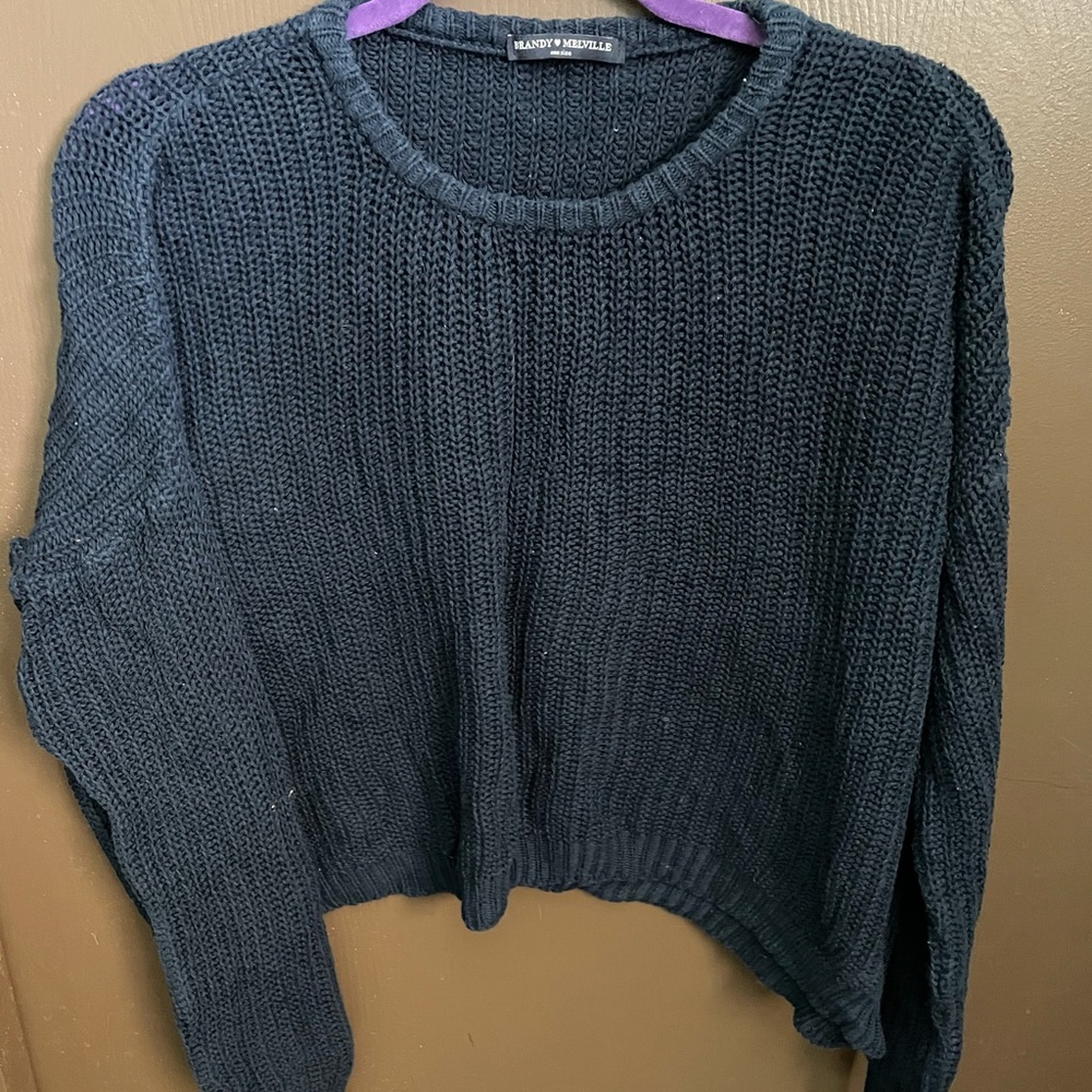 Blue crewneck sweater